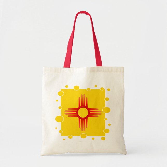 New Mexico Zia Sun Fun Tote Bag (Front)