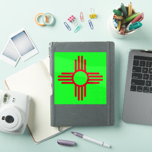 New Mexico Zia Sun Green Sticker
