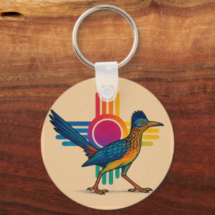 New Mexico Zia Sun Keychain