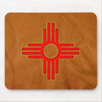 New Mexico Zia Sun Symbol Mouse Pad by arklights at Zazzle