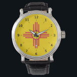 New Mexico Zia Sun Symbol   Watch<br><div class="desc">New Mexico Zia Sun symbol Clock</div>