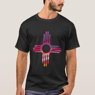 New Mexico Zia Symbol Art Print Hoodie T-Shirt