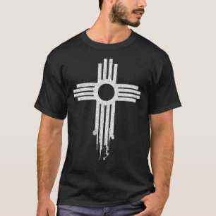New Mexico Zia Symbol Hunting and Fishing Graphic T-Shirt