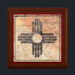 New Mexico's Zia Sun Symbol Gift Box<br><div class="desc">New Mexico's Zia Sun Symbol - Talking Canyons,  New Mexico</div>