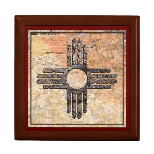 New Mexicos Zia Sun Symbol Gift Box
