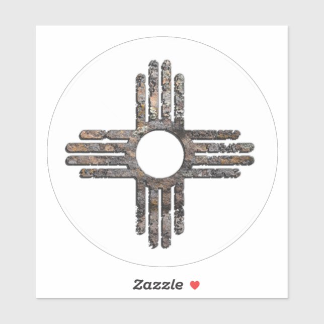 New Mexico's Zia Sun Symbol Sticker (Sheet)