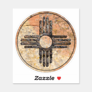 New Mexico's Zia Sun Symbol - Talking Canyons Sticker