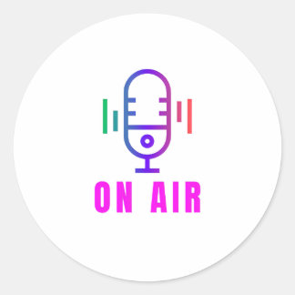 New mic icon design stickers
