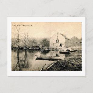 New Mills, Smithtown, Long Island NY Vintage Postcard