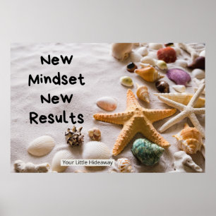"New Mindset" Positive Quotes "Poster" Poster