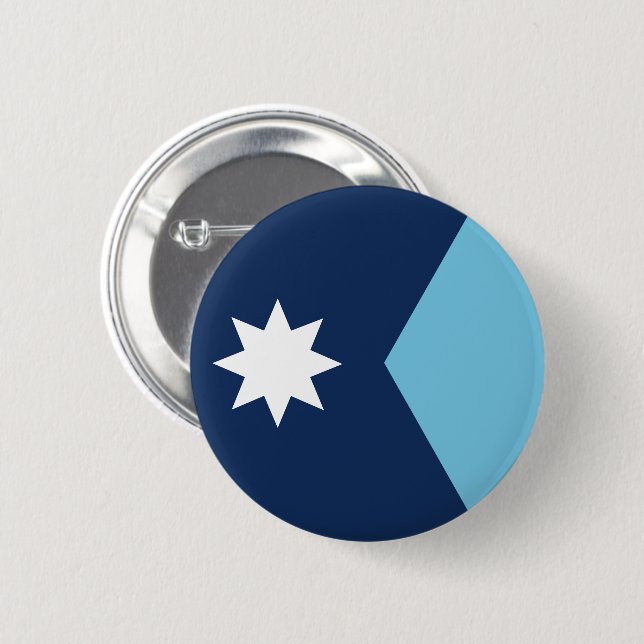New Minnesota Flag Button (Front & Back)