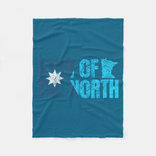 New Minnesota State Flag Mn Star Of The North Map Fleece Blanket