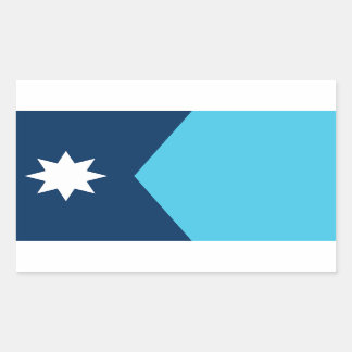 New Minnesota State Flag Rectangular Sticker
