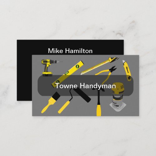 New Modern Handyman Service Business Cards