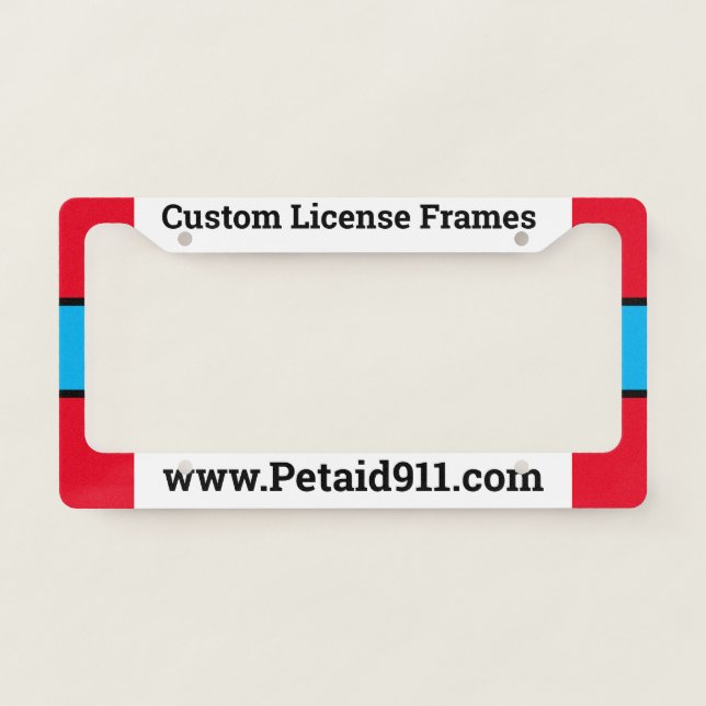 New Modern License Plate Frame (Front)