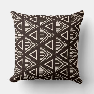 New Modern Mudcloth Design Throw Pillow