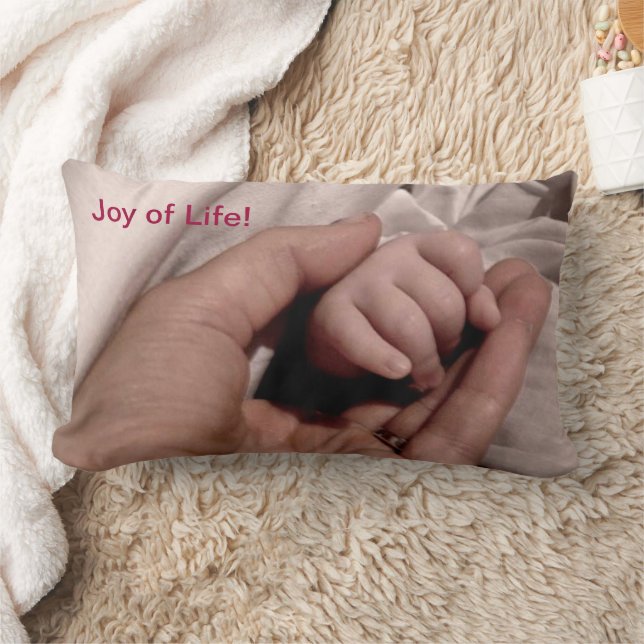 New Mom and Baby - Joy of Life Lumbar Pillow (Blanket)