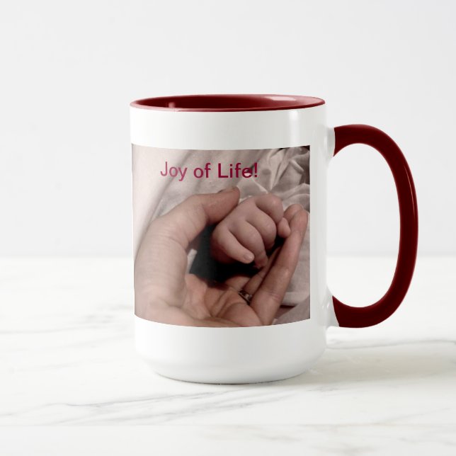 New Mom and Baby - Joy of Life Mug (Right)