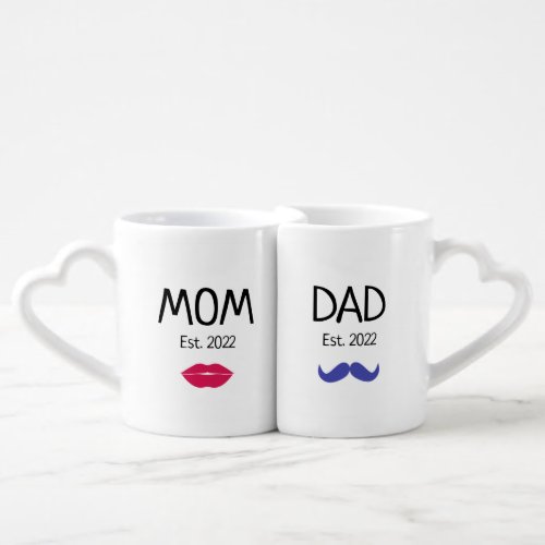 New Mom and Dad Coffee Mug Set