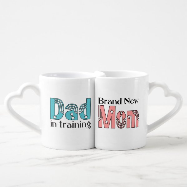 New Mom and Dad Couples Mug Set