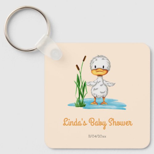 New Mom Baby Shower Duck Keychain