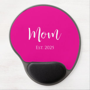 New Mom Cute Hot Pink Mother's Day  Gel Mouse Pad