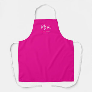 New Mom Cute Hot Pink Mother's Day Kitchen Apron