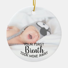 New Mom Dad Baby Photo Ornament