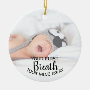 New Mom Dad Baby Photo Ornament