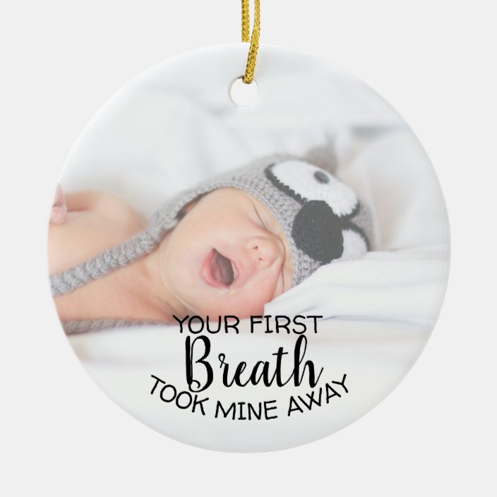 mom dad and baby ornament