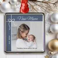 New Mom First Christmas Photo