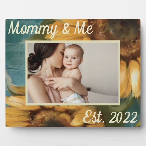 New Mom First Mothers Day Frame Rustic Botanical 