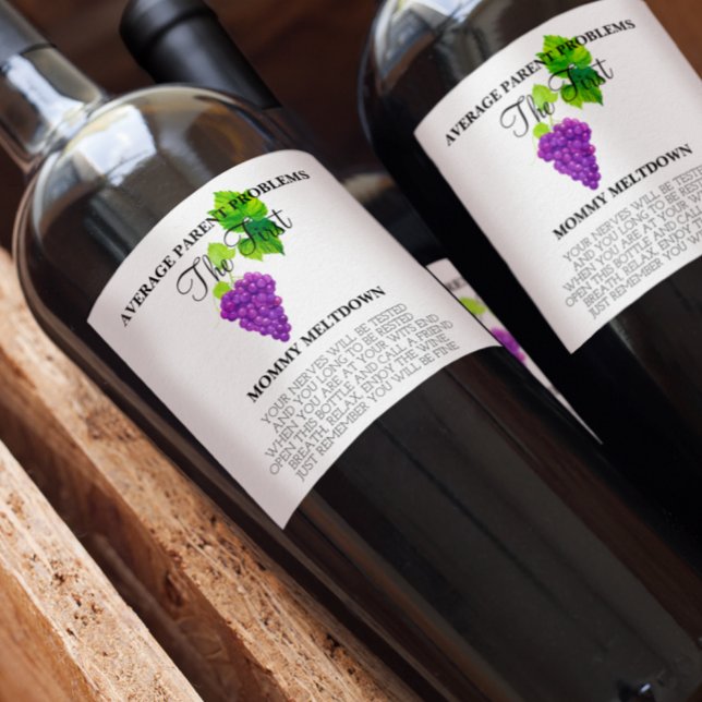 New Mom Gift Wine Labels (Creator Uploaded)