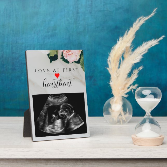 New Mom Gifts Pregnancy Baby Shower Ultrasound Plaque (Side)