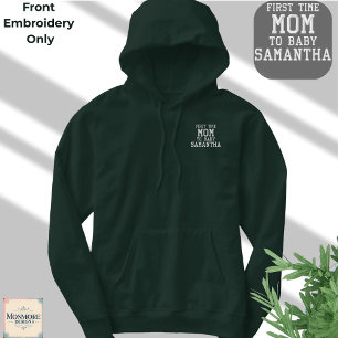 New Mom Hoodie – Custom Embroidered Hoodie 