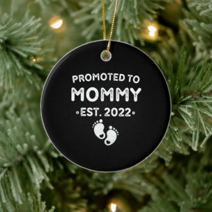 New mom mother's day first birthday mommy 2022 ceramic ornament