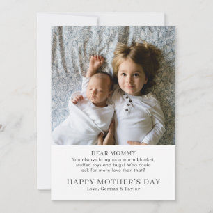 New Mom Mothers Day Photo Holiday Card