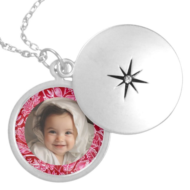 New Mom Photo Baby Personalized Necklace for Her (Front)