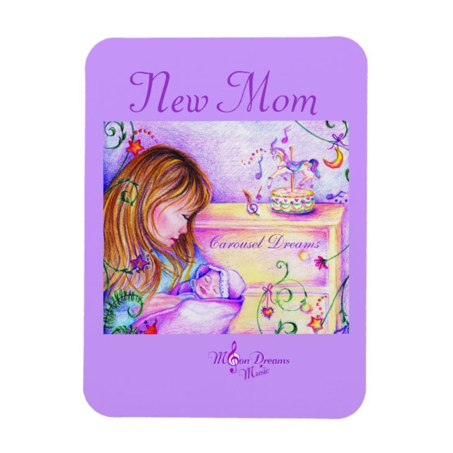 New Mom Premium Flexi Magnet (Vertical)