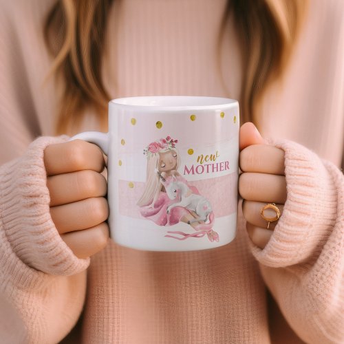 New Mom Pretty Illustration Coffee Mug