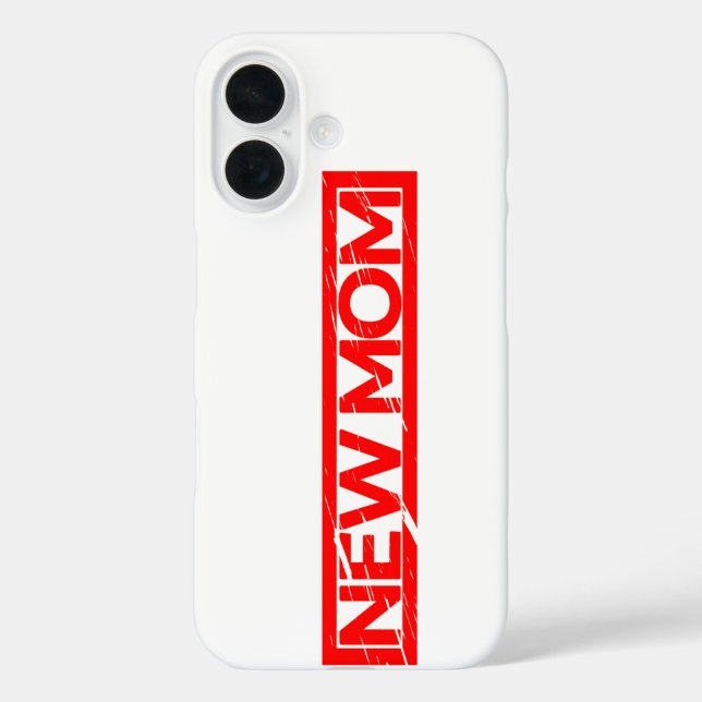 New Mom Stamp Case-Mate iPhone Case (Back)