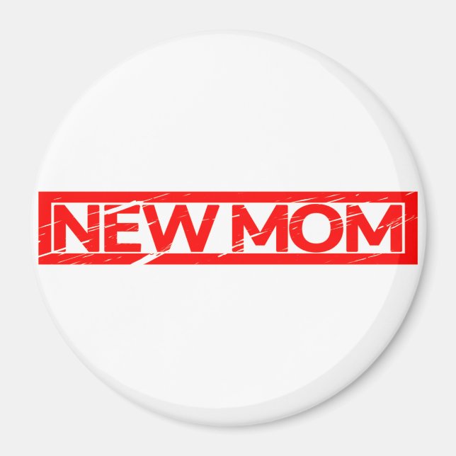New Mom Stamp Magnet (Front)
