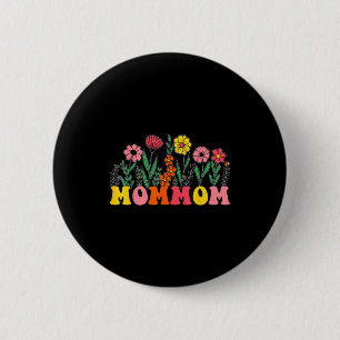 New Mommom Wildflower Floral First Birthday & Button