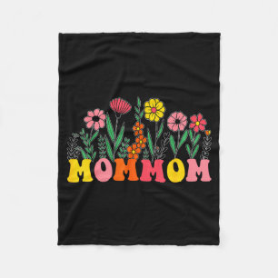 New Mommom Wildflower Floral First Birthday & Fleece Blanket