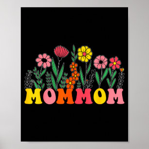 New Mommom Wildflower Floral First Birthday & Poster