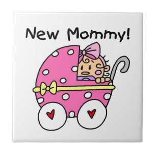 New Mommy Baby Girl Gifts Ceramic Tile
