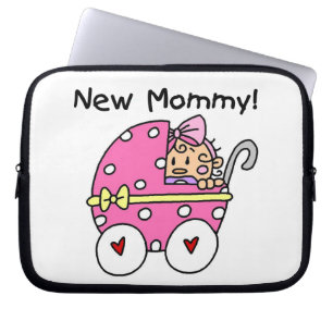 New Mommy Baby Girl Gifts Laptop Sleeve