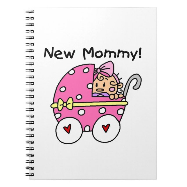 New Mommy Baby Girl Gifts Notebook (Front)