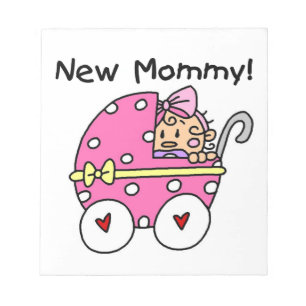New Mommy Baby Girl Gifts Notepad