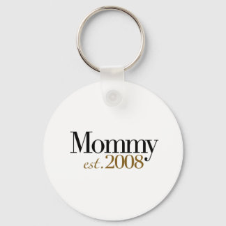 New Mommy Est 2008 Keychain